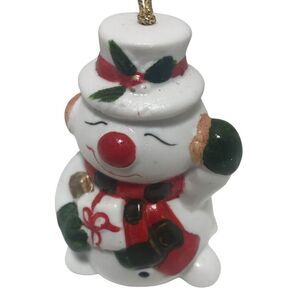 Vintage Christmas Around the World Snowman‎ Bell Ornament Taiwan Tree Holiday